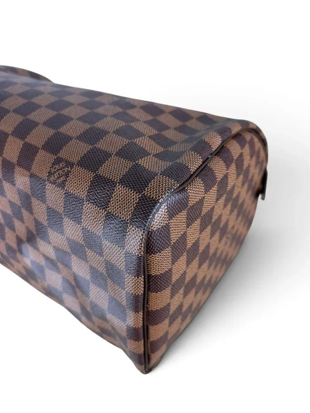 Louis Vuitton Damier Ebene Speedy 30 in Brown Coated canvas from Season 2 Consign, photo 10 of 11