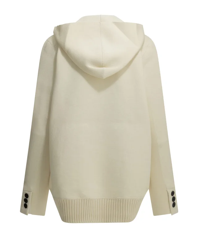 Sacai Double-Breasted Hooded Coat, photo 2 of 4 from SENSER