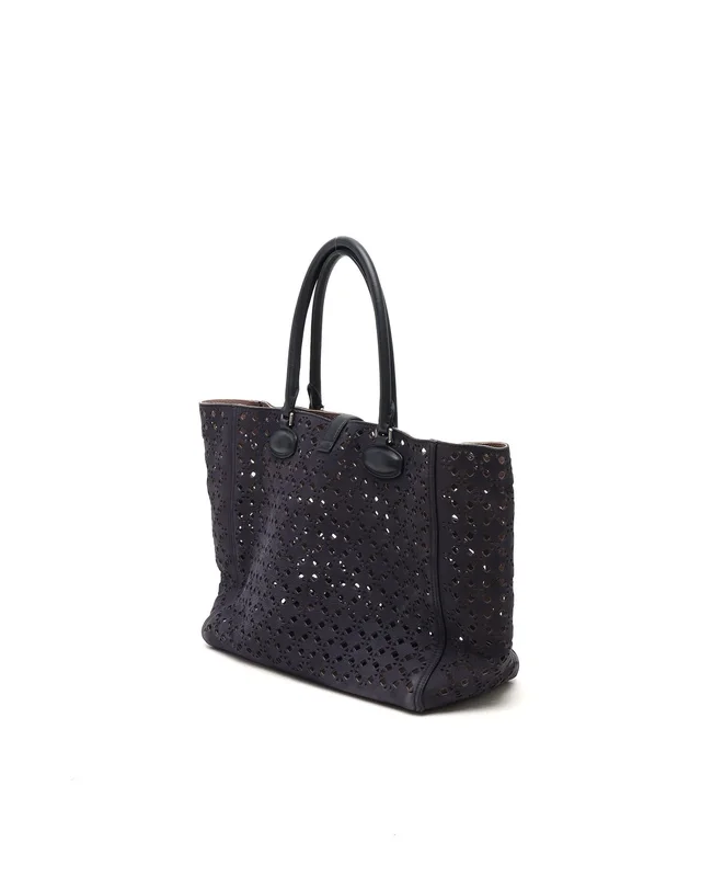 Loewe Leo Shopper Tote Bag in Suede from A Retro Tale, photo 3 of 9