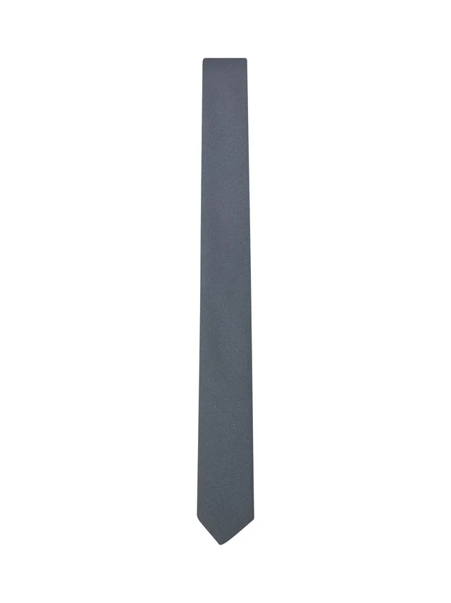 Gucci Crepe-Effect Slim Necktie — Gray Polyester Neckties in Grey from HEWI