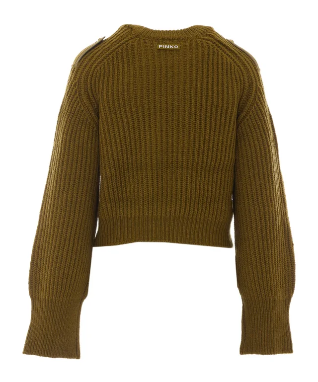 Pinko Chest Pocket Ribbed Sweater, photo 2 of 5 from SENSER