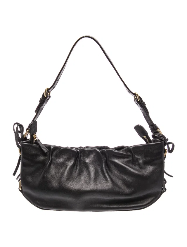 Jil Sander Leather Top Handle Bag in black Leather from The RealReal