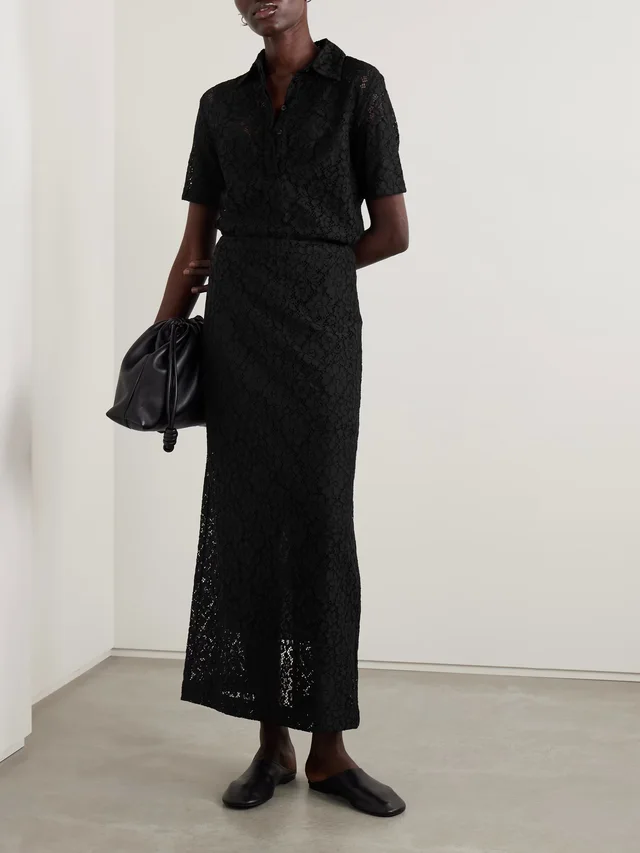 PROENZA SCHOULER Jasmine lace maxi skirt in Black, photo 2 of 2 from NET-A-PORTER (Canada)