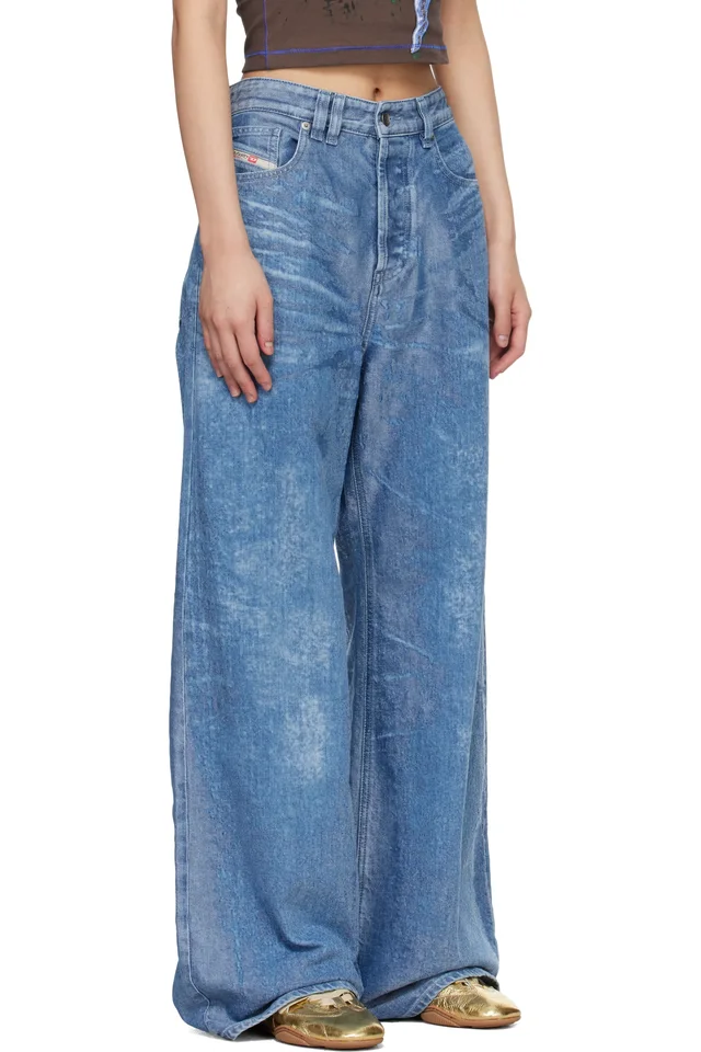 Diesel Blue 1996 D-Sire Relaxed Low Waist Jeans, photo 2 of 4 from SSENSE