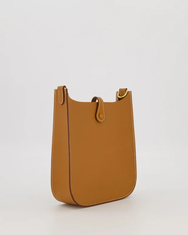 Hermès Gold Mini Evelyne Sellier Bag in Gold Epsom leather from Sellier, photo 7 of 18
