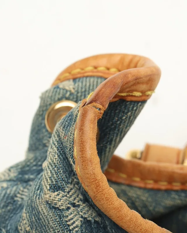 Louis Vuitton Monogram Denim Pleaty Handbag in Denim from A Retro Tale, photo 8 of 10