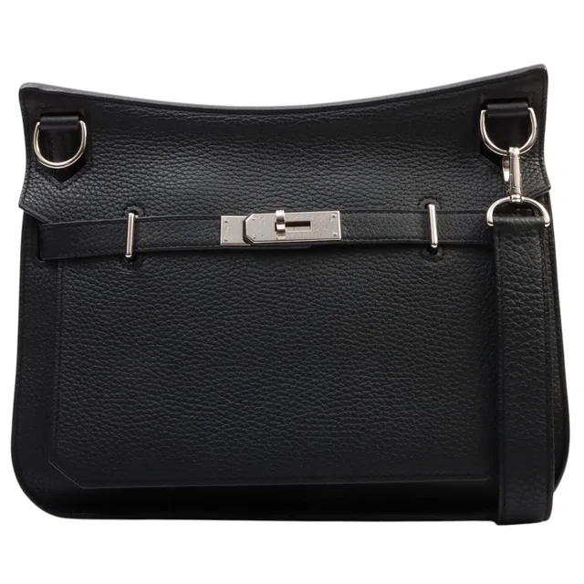 Hermès 2017 Jypsiere 28 Black in Black Clemence leather from VINTAGE QOO TOKYO