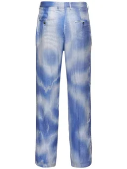 Federico Cina Straight trousers with striped pattern in 100% Viscose, photo 5 of 5 from LUISAVIAROMA