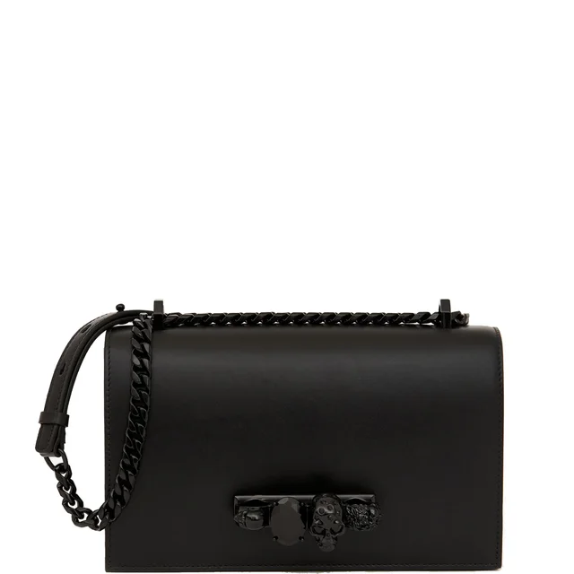 Alexander McQueen Jewelled Knuckle Satchel Smooth, Black/Black from Cultstatus, photo 1 of 1