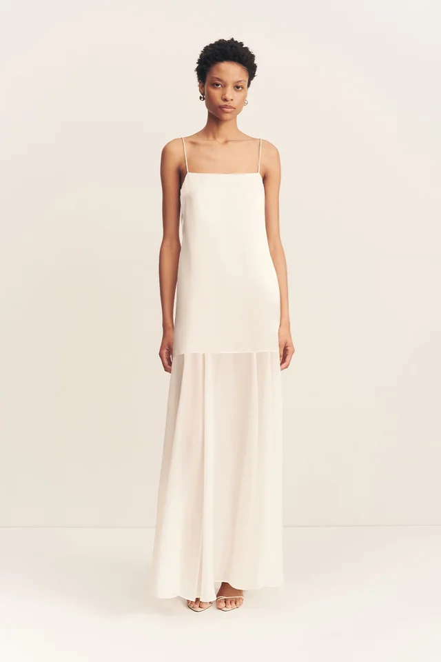 Shona Joy MORAYA DROPPED WAIST MAXI DRESS - IVORY from Shona Joy, photo 1 of 1
