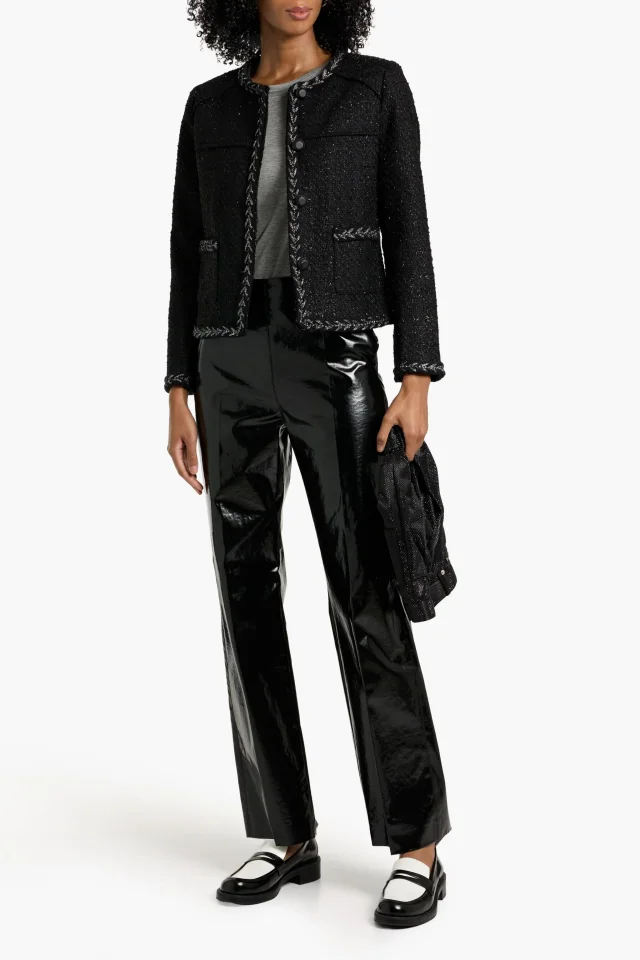 Rag & Bone Mirabelle Metallic Tweed Jacket in Black, photo 2 of 4 from THE OUTNET
