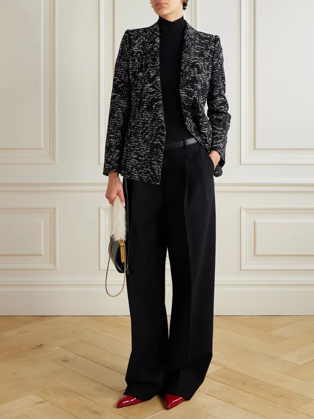 DRIES VAN NOTEN Woven blazer in Black, photo 2 of 2 from NET-A-PORTER (Canada)
