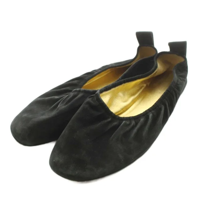 Celine Ballet Shoes Suede Black in Black Suede from The Reluxe