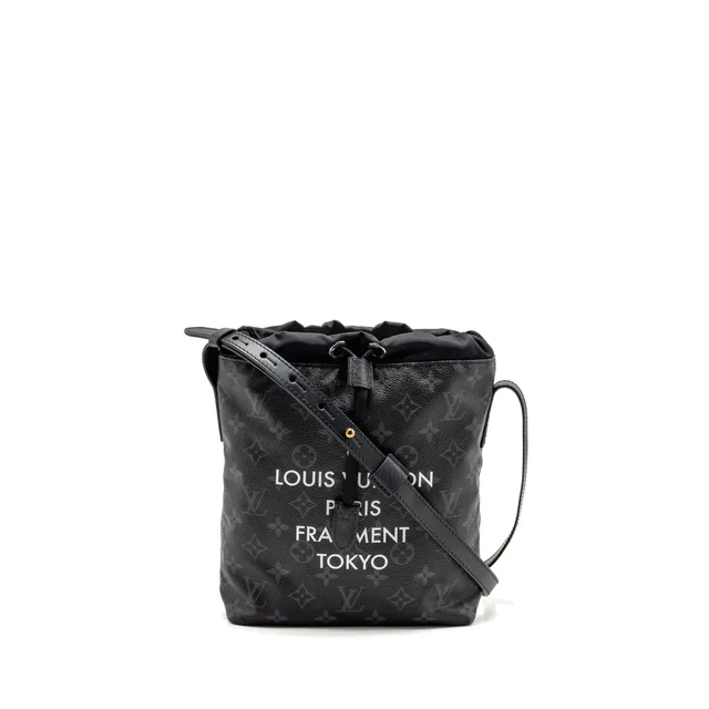 Louis Vuitton Monogram Eclipse Fragment Nano Bag Canvas Black SHW in Black Canvas from EMIER
