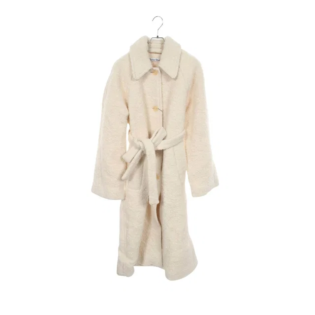 Acne Studios Boucle Wool Alpaca Coat in Wool from LuxUness
