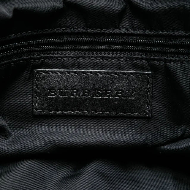 Red Burberry Supernova Check Nylon Buckleigh Tote in Red Nylon from Designer Revival, photo 2 of 2