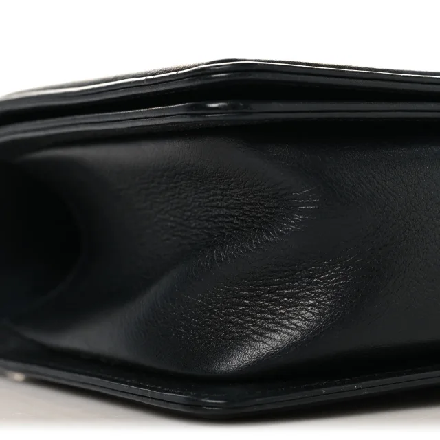 Chanel Chevron Quilted Medium Boy Flap Black in Black Lambskin from FASHIONPHILE, photo 9 of 11