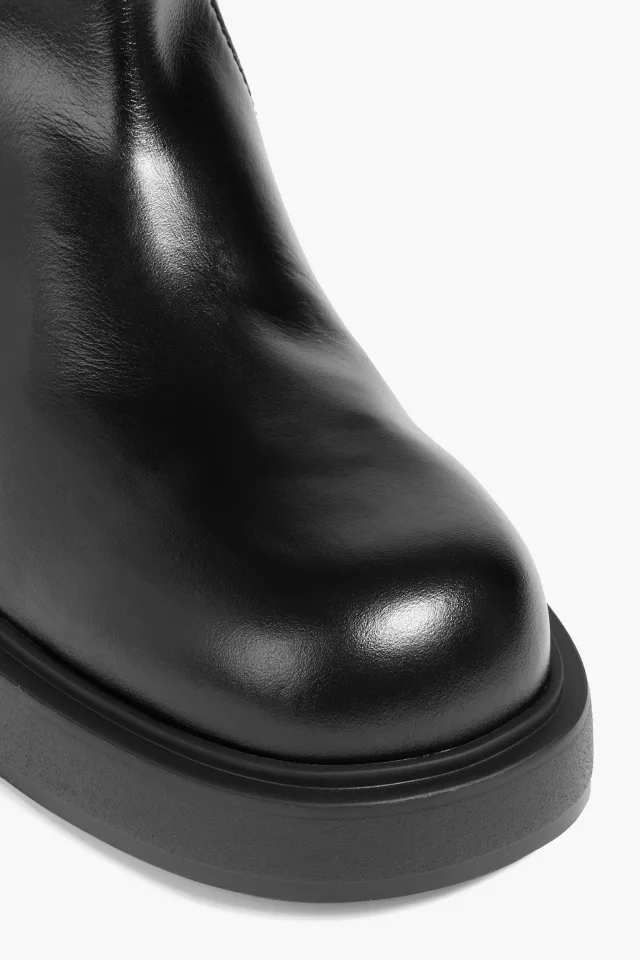 Giuseppe Zanotti Foustine Zip-Detailed Leather Ankle Boots, photo 4 of 4 from THE OUTNET
