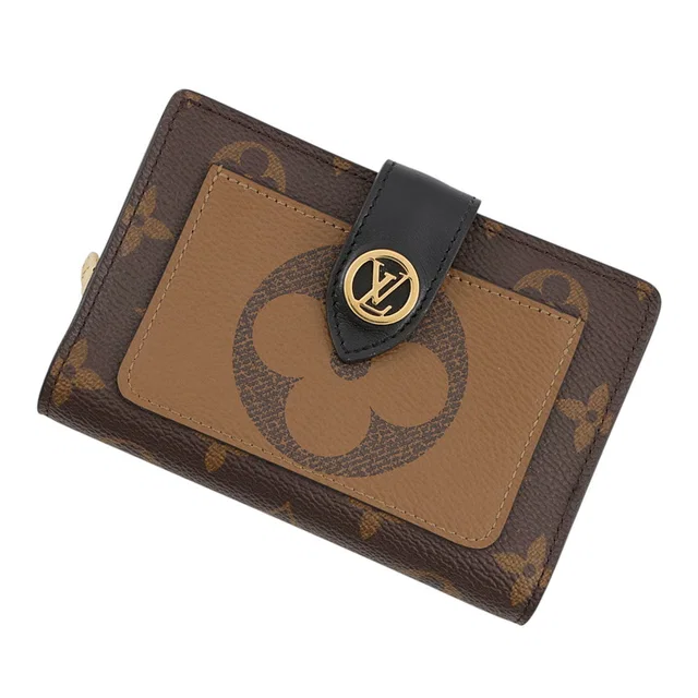 Louis Vuitton Portefeuille Juliet NoirM69432 Monogram / Reverse Canvas / Monogram / Giant in Canvas from GALLERY RARE