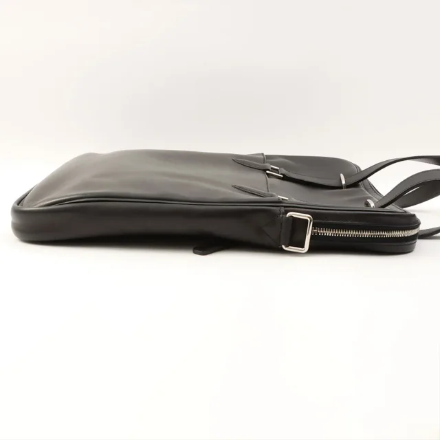 Hermès 2012 Leather 2-Way Bag, Black in Black Leather from VINTAGE QOO TOKYO, photo 4 of 10