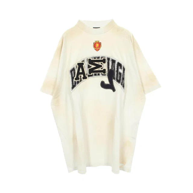 Balenciaga Crash Dust Patch Tee Cotton TShirt from LuxUness