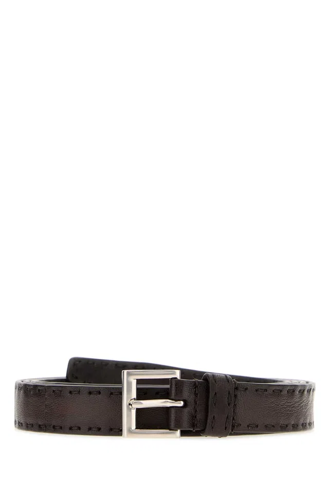 Prada Belt — Brown in Brown Nappa leather from HEWI