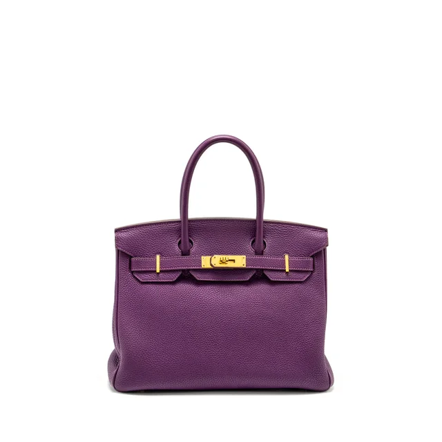 Hermès Birkin 30 Togo P9 Anemone GHW Stamp Square R in Togo leather from EMIER