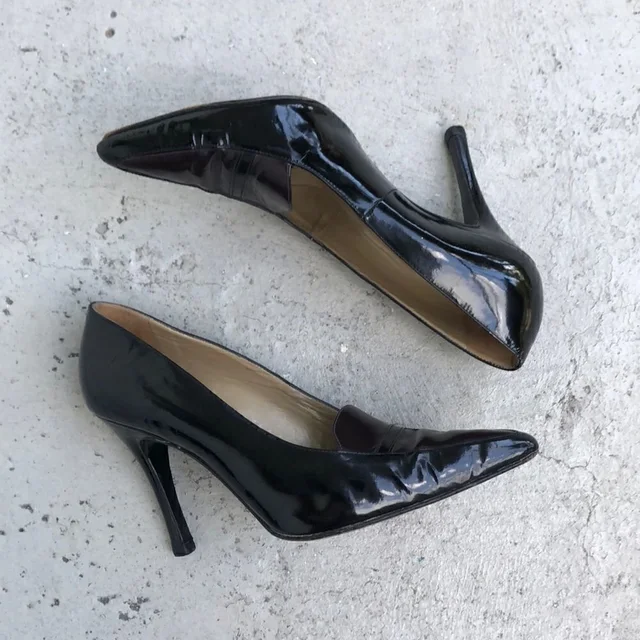 Versace Vintage ’s Patent Leather Heels in black|brown|red Patent leather from Poshmark