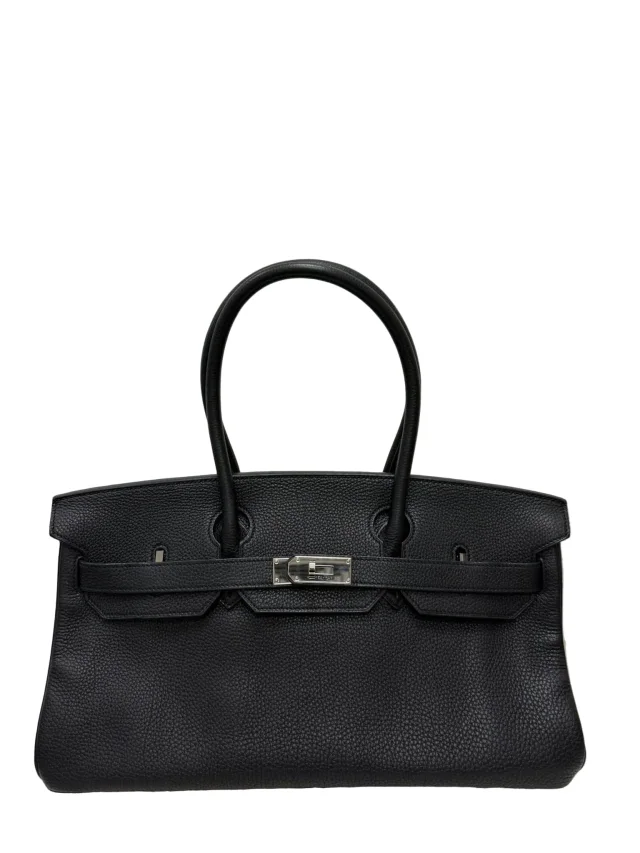 LONDON LOCATED* PRELOVED HERMÈS JPG SHOULDER BIRKIN BLACK Togo Leather in Black Togo leather from Luxury Promise, photo 2 of 31