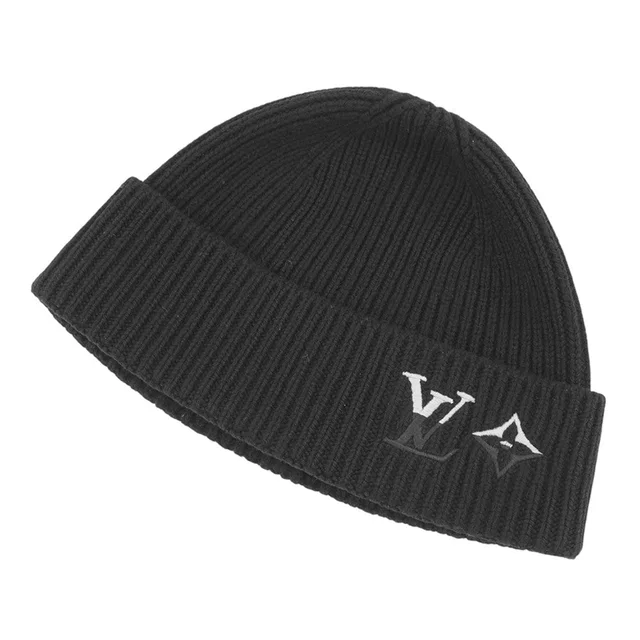 Louis Vuitton Dual Beanie Size S NoirM79081 Cashmere100% from GALLERY RARE