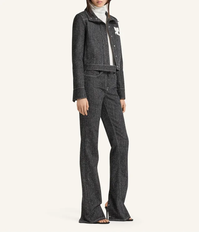 Courrèges Stand-Collar Denim Jacket, photo 4 of 6 from SENSER