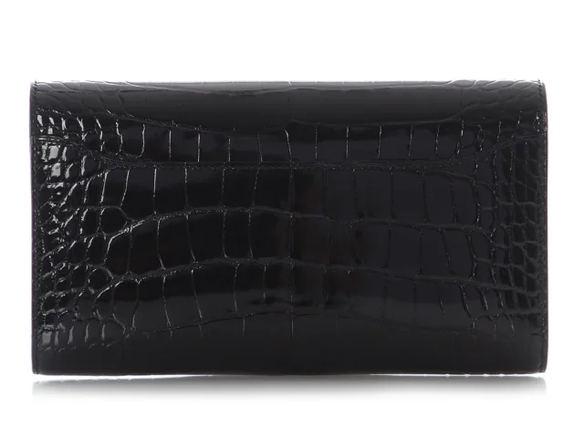 Hermès Black Shiny Alligator Constance To Go in Black Crocodile from Ann's Fabulous Finds, photo 4 of 10