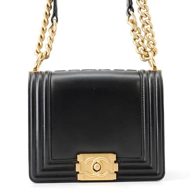 Boy Chanel ChainShoulder Bag BlackAS3018 Calf Leather in Calfskin from GALLERY RARE