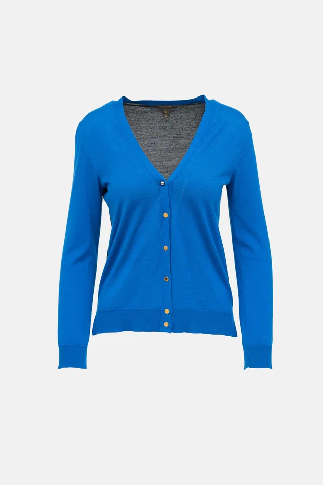 Louis Vuitton Fitted Cardigan in Silk from VSP Consignment