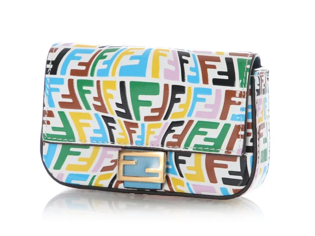 Fendi x Sarah Coleman Nano Multicolor Baguette Charm in Multicolor Leather from Ann's Fabulous Finds, photo 2 of 9