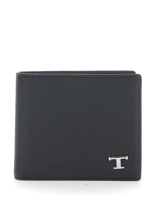 Tod's Bifold Calf Leather Wallet — Black in Black Calfskin from HEWI