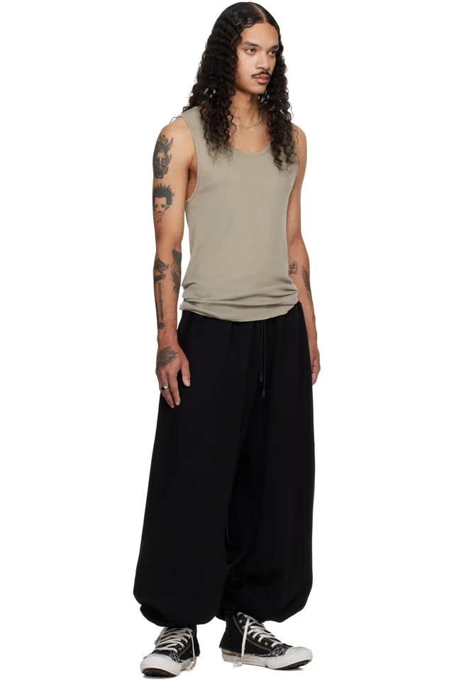 LU'U DAN Black Baggy Bontans Sweatpants, photo 4 of 4 from SSENSE