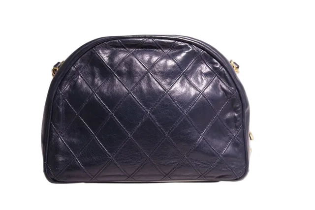 Chanel 0 Quilted Lambskin Shoulder Bag in Lambskin from The Reluxe
