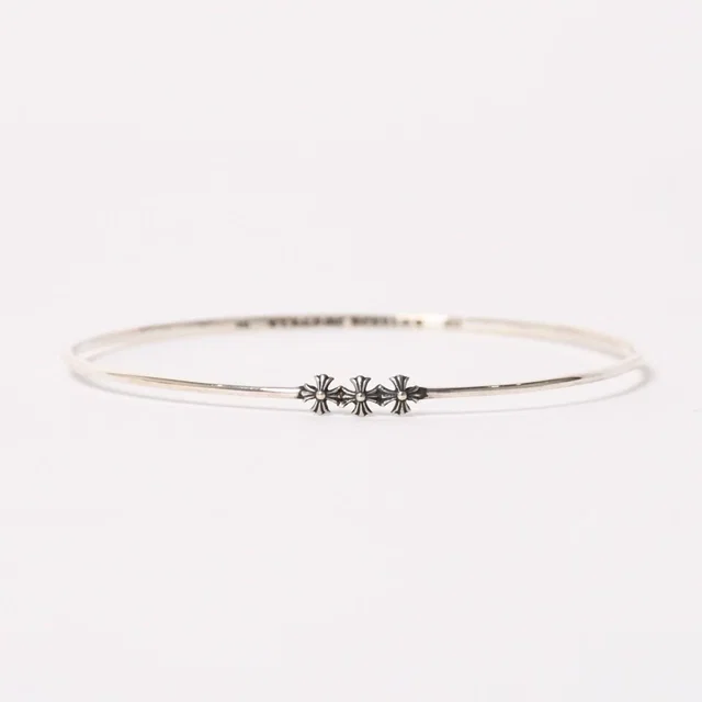 Chrome Hearts Bngl Bblgm Pls Bubblegum Plus Bangle 925 Sterling Silver Bracelet in Silver from The Reluxe
