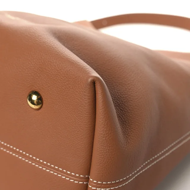 Louis Vuitton Grained Calfskin Low Key Hobo MM Cognac in Brown Caviar leather from FASHIONPHILE, photo 10 of 13