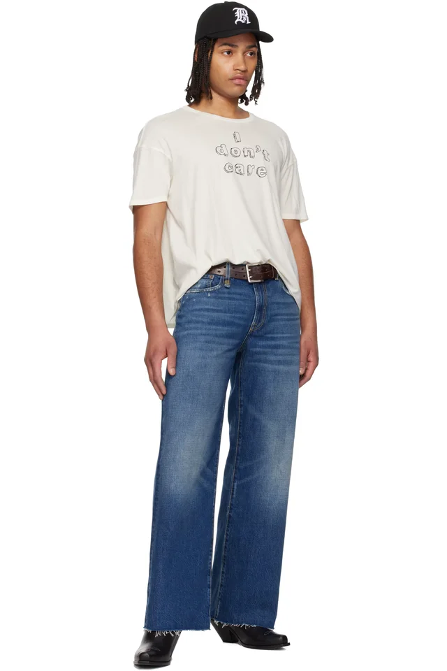 R13 Blue D'Arcy Loose Jeans, photo 4 of 4 from SSENSE