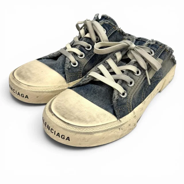 Balenciaga Denim Sneakers in Denim from LuxUness
