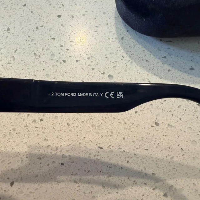 Tom Ford Men's Oversized Sunglasses - Black in black from Depop, photo 5 of 9