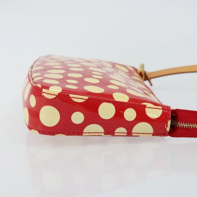 Louis Vuitton Pochette Accessoires Yayoi Kusama Painted Dots Monogram Vernis Red Patent_leather Bag in Red Patent leather from HEWI, photo 3 of 23
