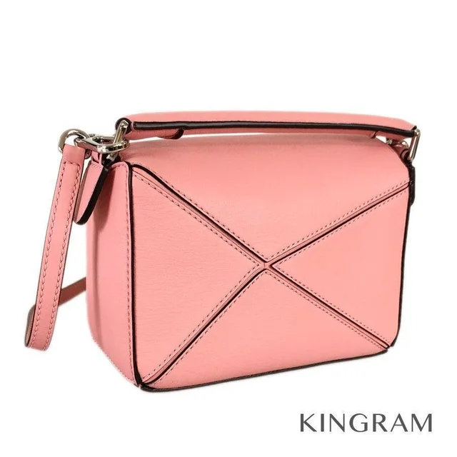 Loewe Puzzle Bag Shoulder Pink Calf Leather Handbag in pink Calfskin from Poshmark