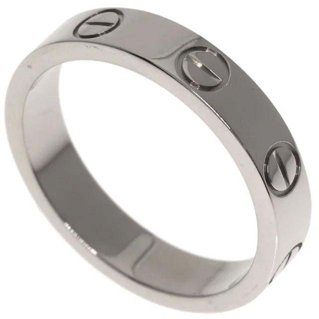Cartier Mini Love Ring 48 18K White Gold in White from The Reluxe