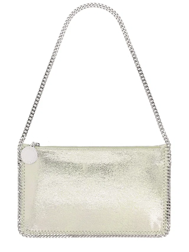Stella McCartney Falabella Shoulder Bag — Silver Polyester in Silver from HEWI
