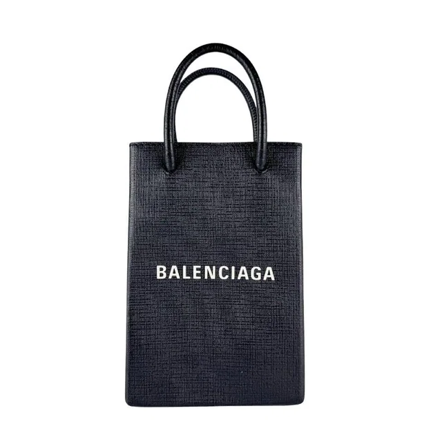Balenciaga Shoulder Bag Black in Black Leather from The Reluxe