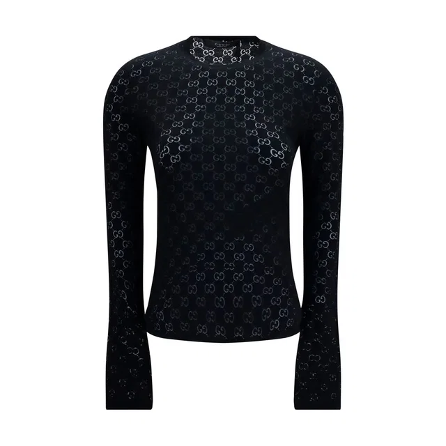 Gucci Black Cotton T-Shirt in Black from HEWI