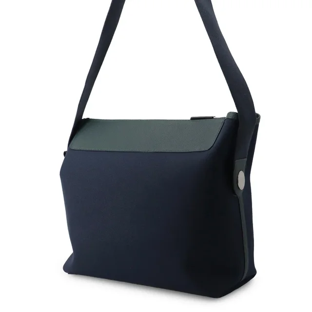 Hermès Fool Toe R.M.S 12H Blue Marine/Vert Moyen/Blue Orange Toile Military Togo Leather in Navy Togo leather from GALLERY RARE, photo 2 of 17